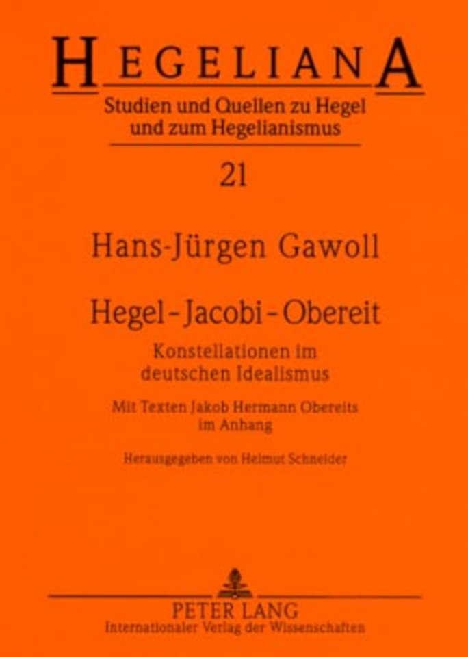 Hegel - Jacobi - Obereit