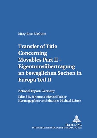 Transfer of Title Concerning Movables