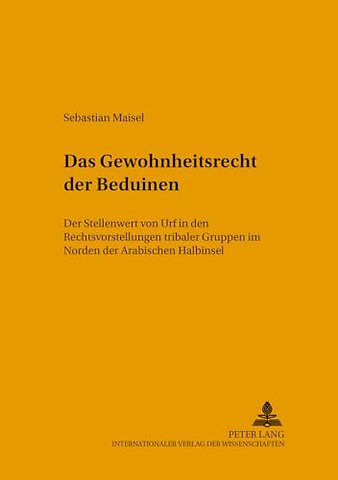 Das Gewohnheitsrecht Der Beduinen