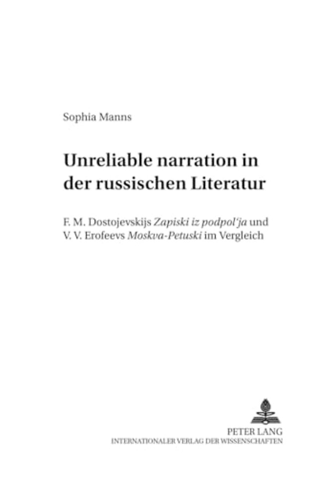 Unreliable Narration in Der Russischen Literatur