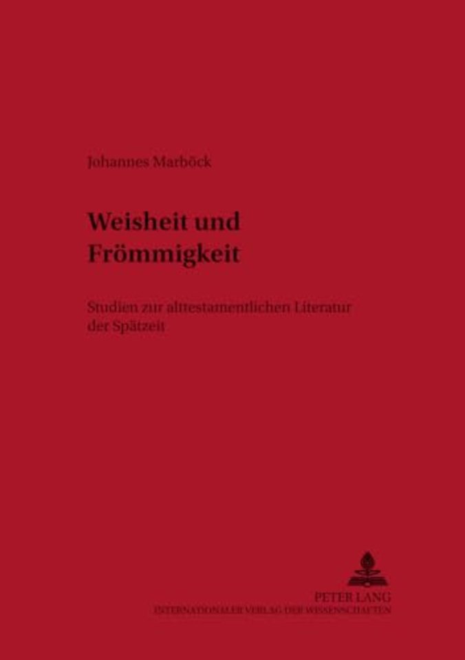 Weisheit Und Froemmigkeit
