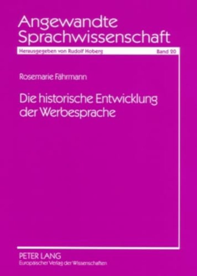 Die Historische Entwicklung Der Werbesprache