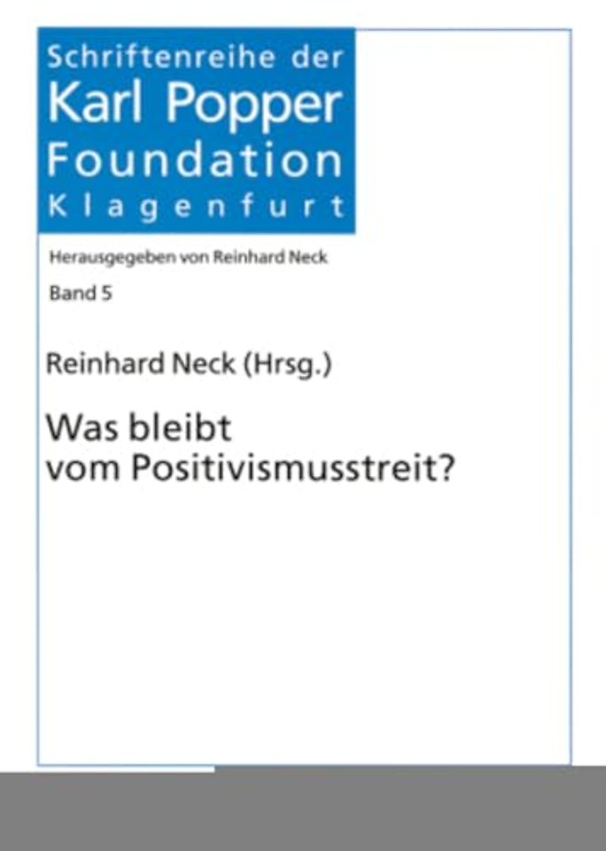 Was Bleibt Vom Positivismusstreit?