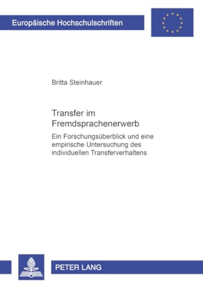 Transfer Im Fremdspracherwerb