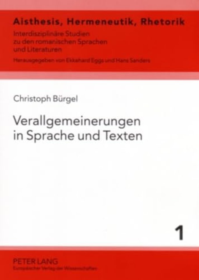 Verallgemeinerungen in Sprache und Texten