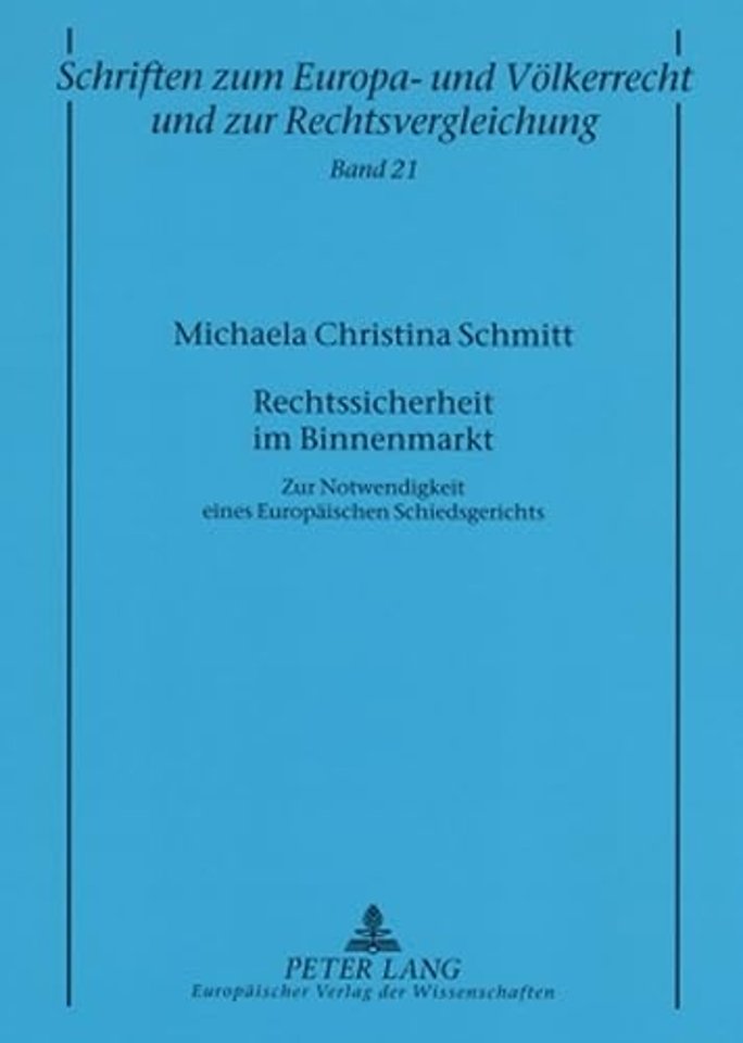 Rechtssicherheit Im Binnenmarkt