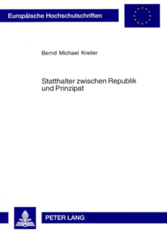 Statthalter Zwischen Republik Und Prinzipat