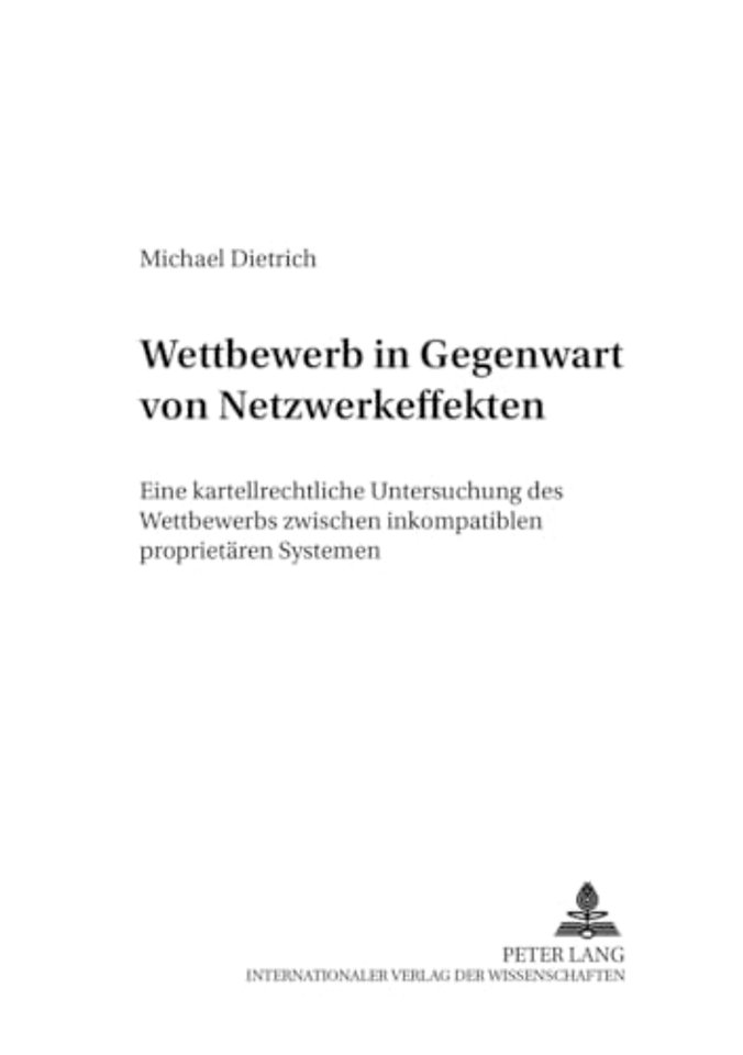 Wettbewerb in Gegenwart Von Netzwerkeffekten