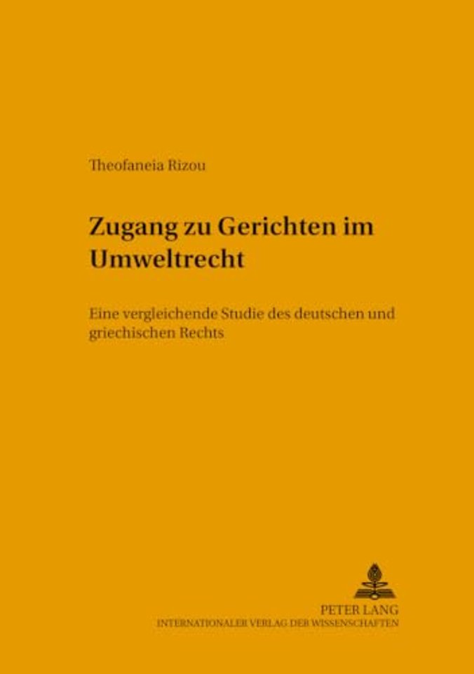 Zugang zu Gerichten im Umweltrecht