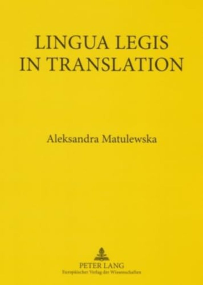 Lingua Legis in Translation