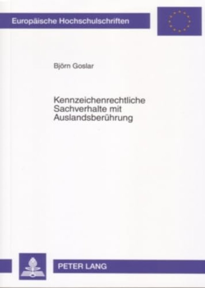 Kennzeichenrechtliche Sachverhalte Mit Auslandsberuehrung