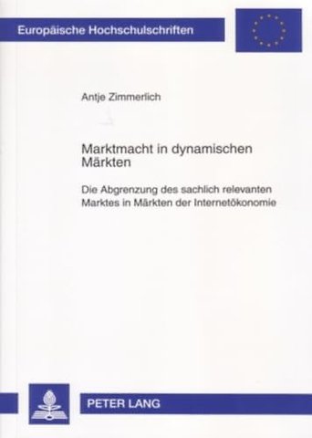 Marktmacht in Dynamischen Maerkten