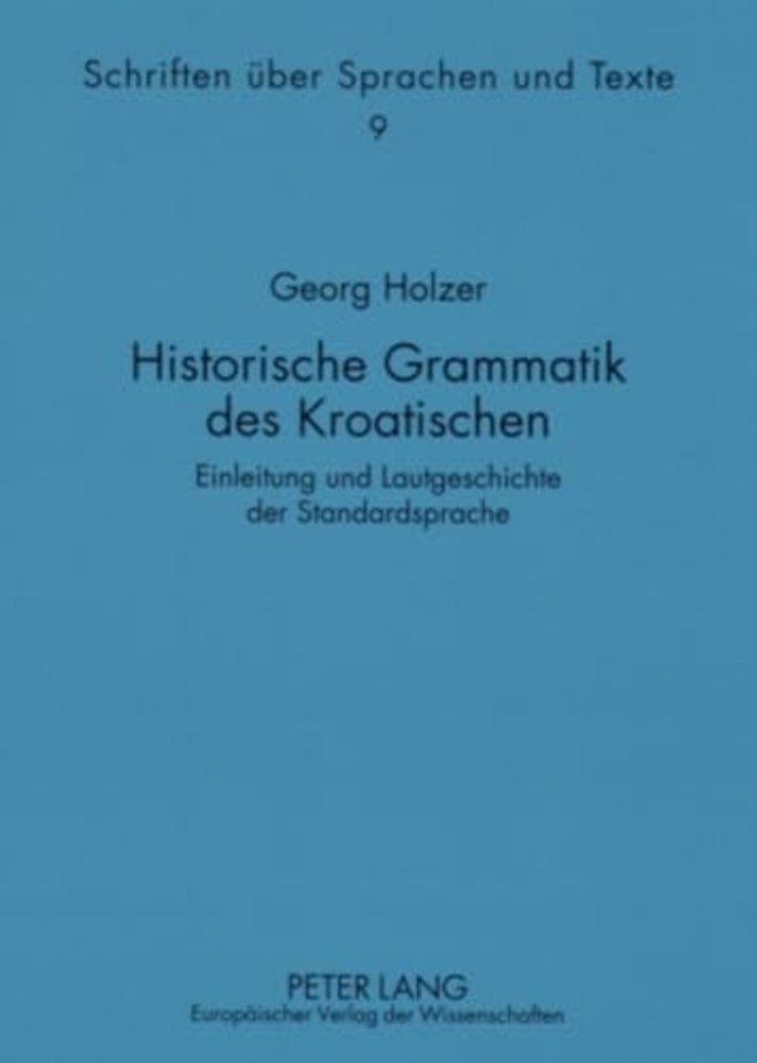 Historische Grammatik Des Kroatischen