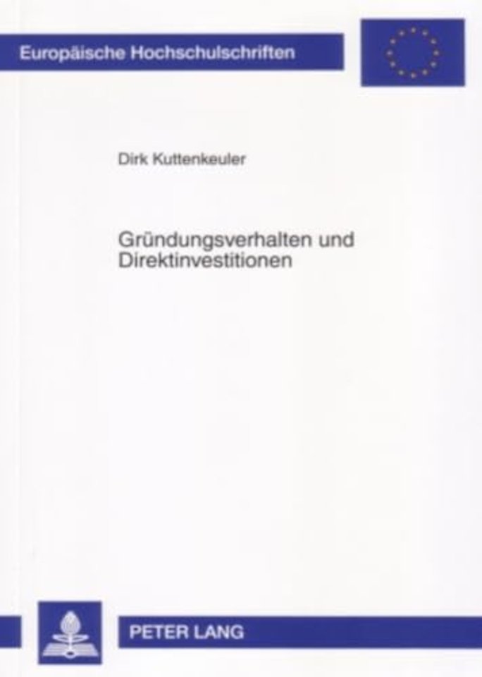 Gruendungsverhalten Und Direktinvestitionen