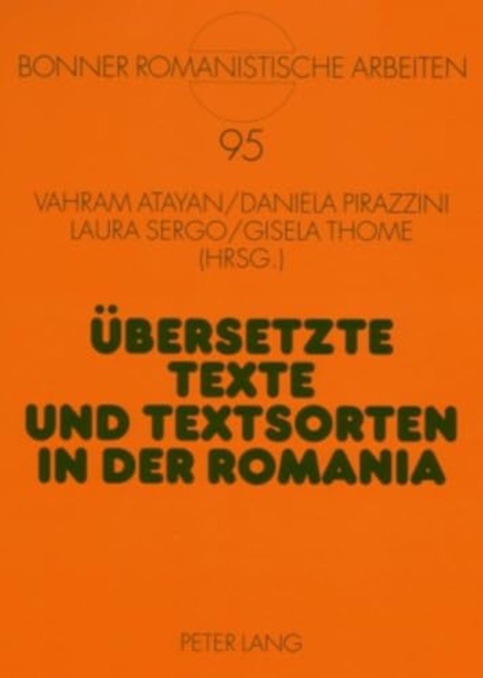 Uebersetzte Texte und Textsorten in der Romania