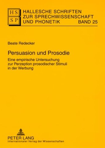 Persuasion Und Prosodie