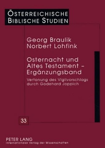 Osternacht Und Altes Testament - Ergaenzungsband