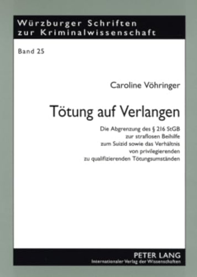 Toetung Auf Verlangen