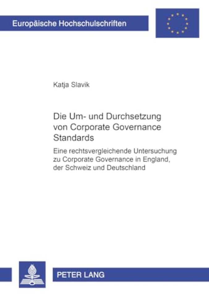 Die Um- Und Durchsetzung Von Corporate Governance Standards