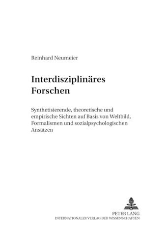 Interdisziplinaeres Forschen