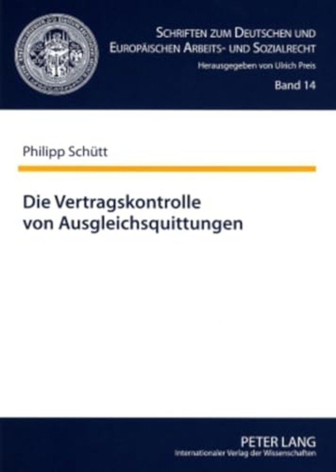 Die Vertragskontrolle Von Ausgleichsquittungen
