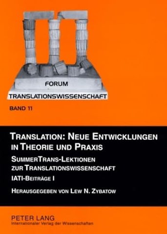 Translation: Neue Entwicklungen in Theorie Und Praxis
