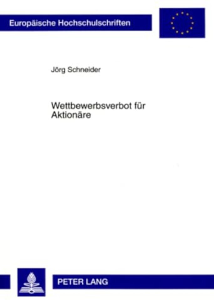 Wettbewerbsverbot Fuer Aktionaere