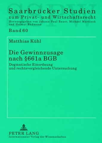 Die Gewinnzusage Nach § 661a Bgb