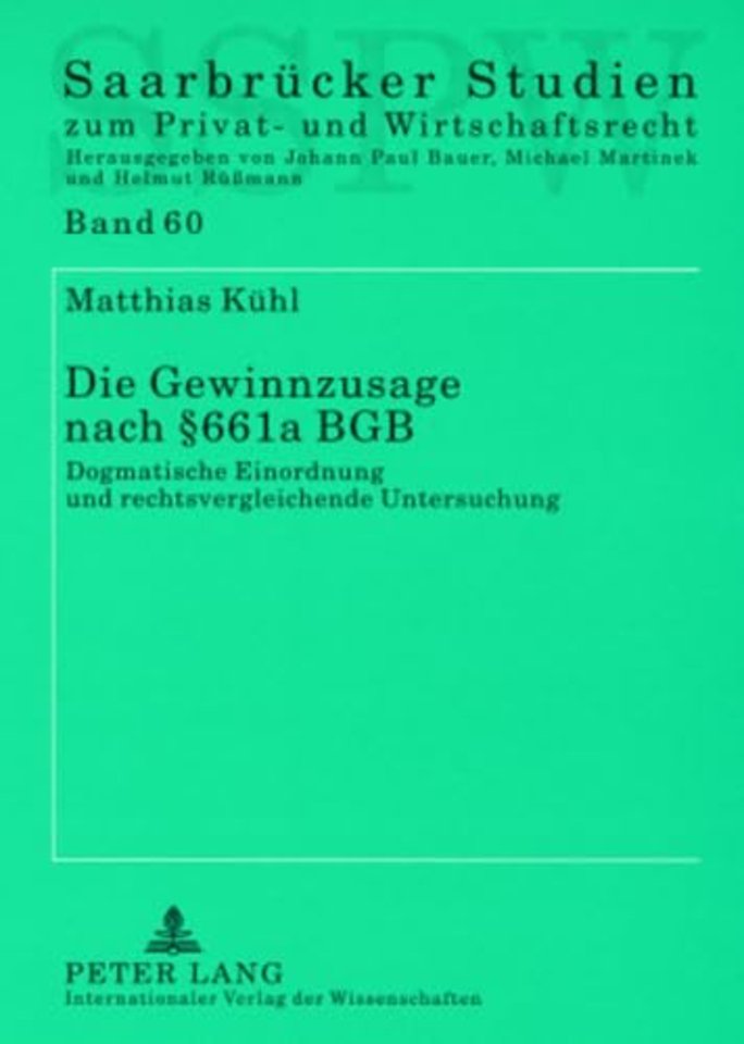 Die Gewinnzusage Nach § 661a Bgb
