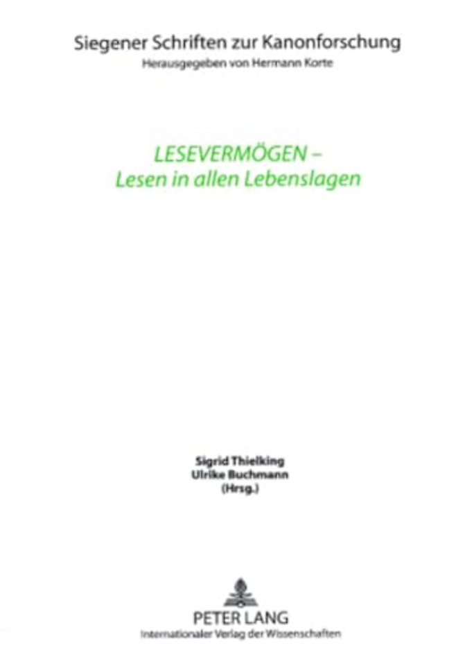 Lesevermoegen - Lesen in Allen Lebenslagen