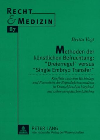 Methoden Der Kuenstlichen Befruchtung: «Dreierregel» Versus «Single Embryo Transfer»