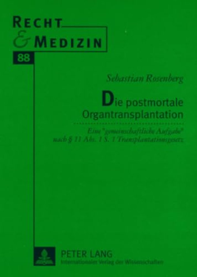 Die Postmortale Organtransplantation