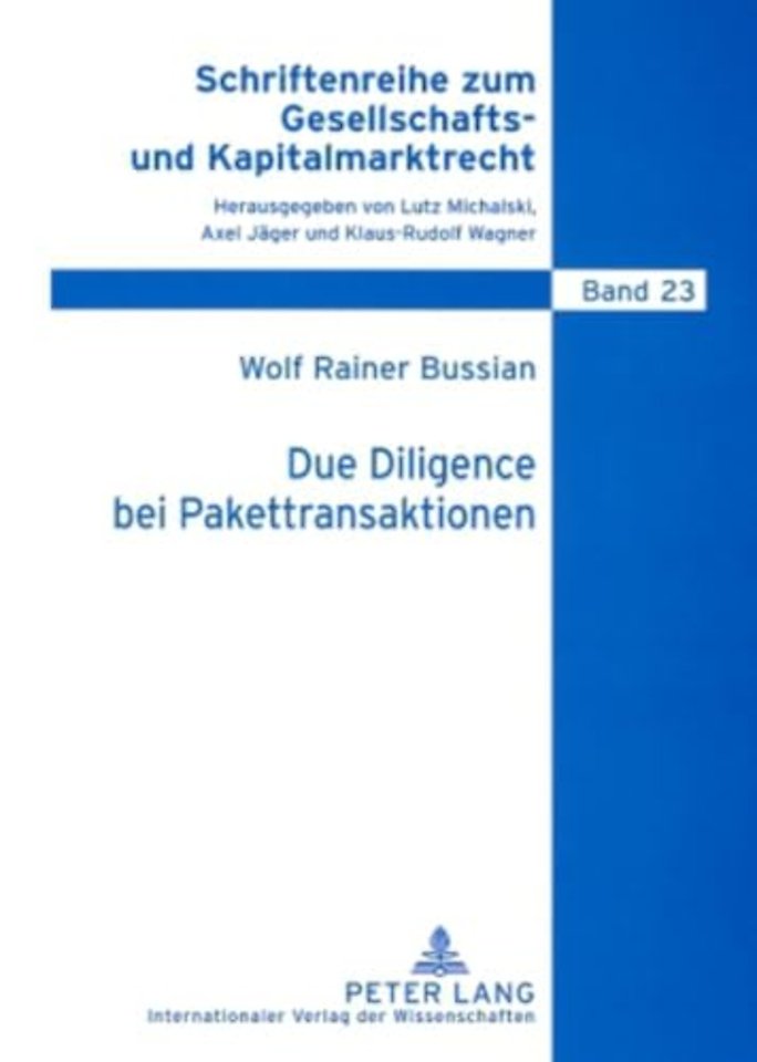 Due Diligence Bei Pakettransaktionen