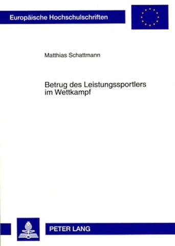 Betrug Des Leistungssportlers Im Wettkampf