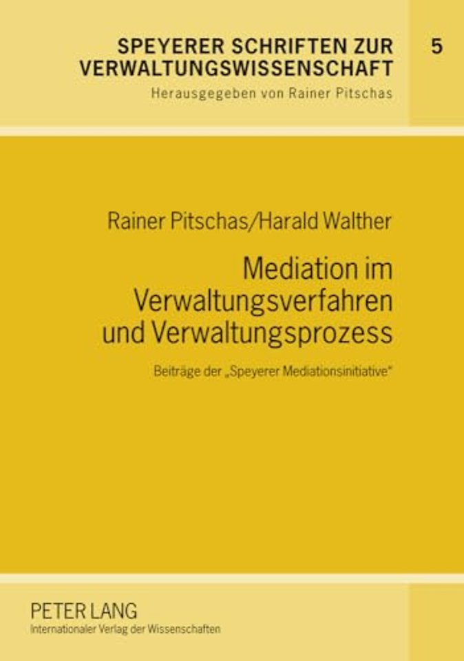 Mediation Im Verwaltungsverfahren Und Verwaltungsprozess
