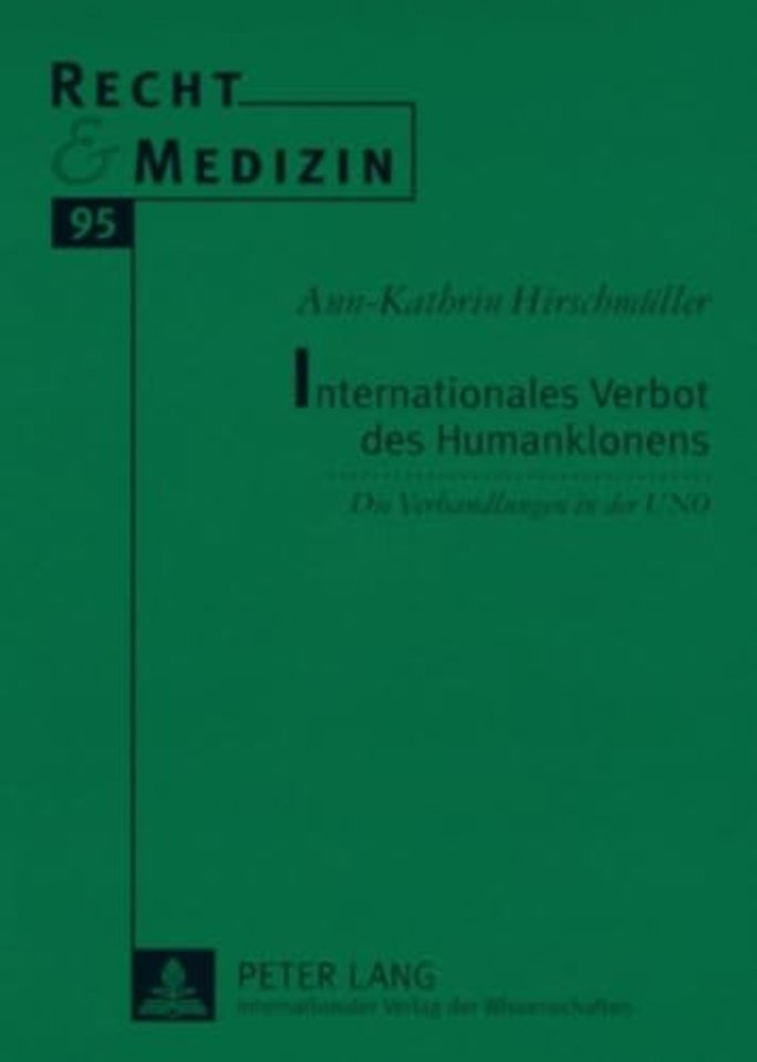 Internationales Verbot Des Humanklonens