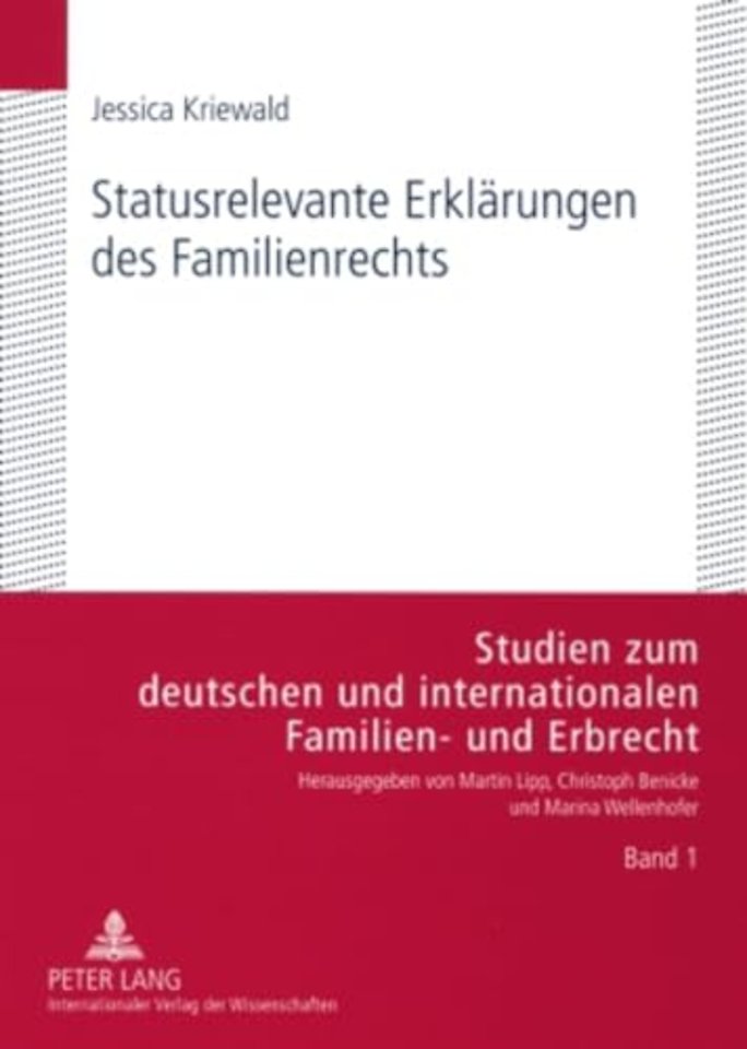Statusrelevante Erklaerungen Des Familienrechts