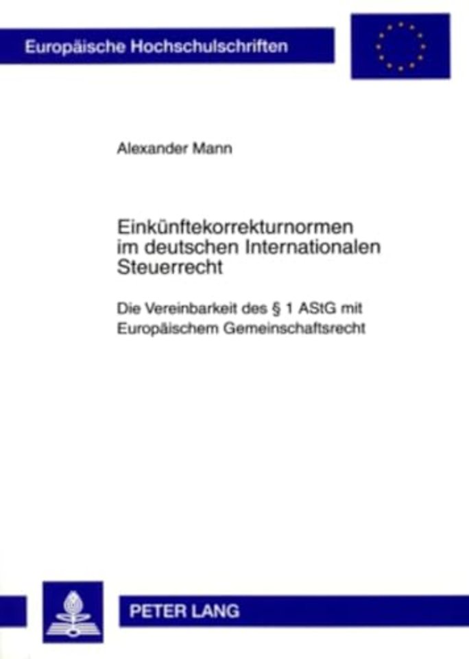 Einkuenftekorrekturnormen Im Deutschen Internationalen Steuerrecht