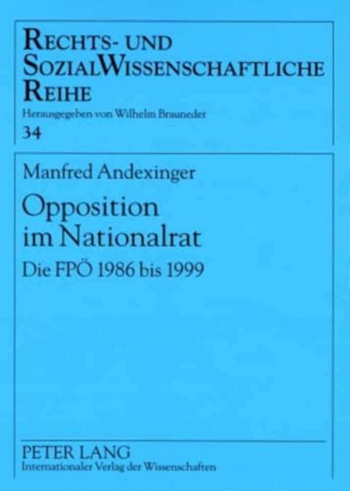 Opposition Im Nationalrat