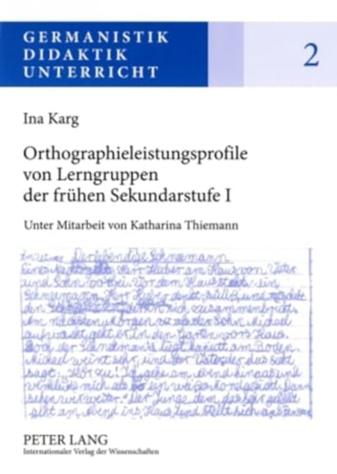 Orthographieleistungsprofile Von Lerngruppen Der Fruehen Sekundarstufe I