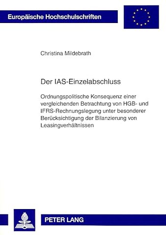 Der Ias-Einzelabschluss