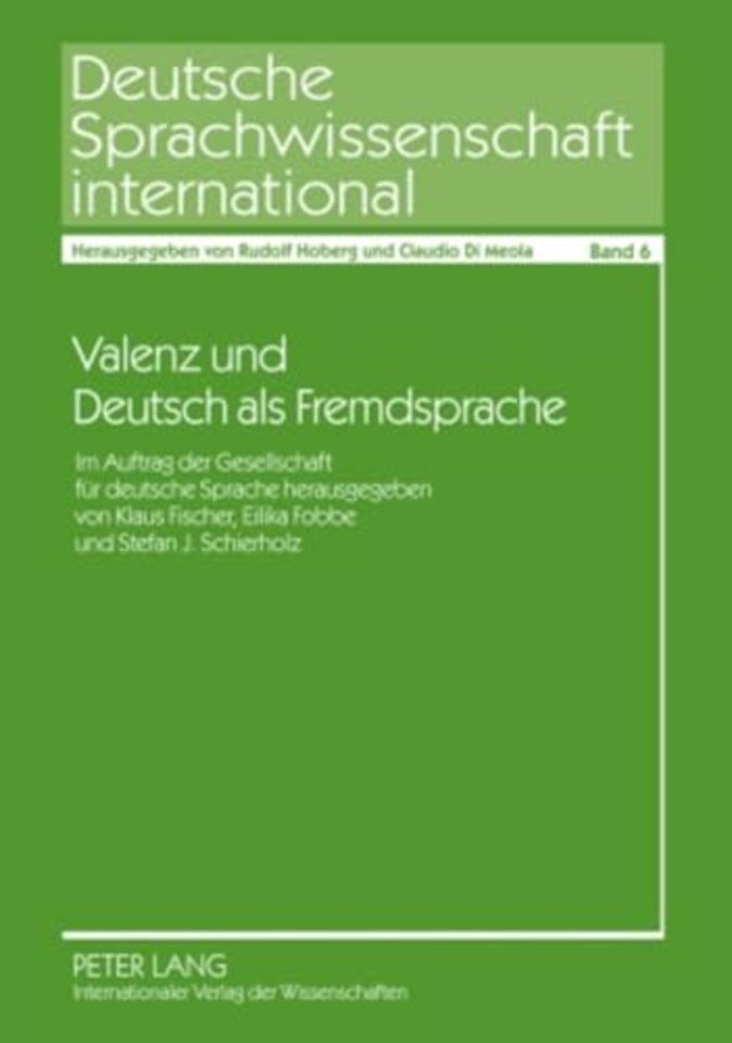 Valenz Und Deutsch ALS Fremdsprache