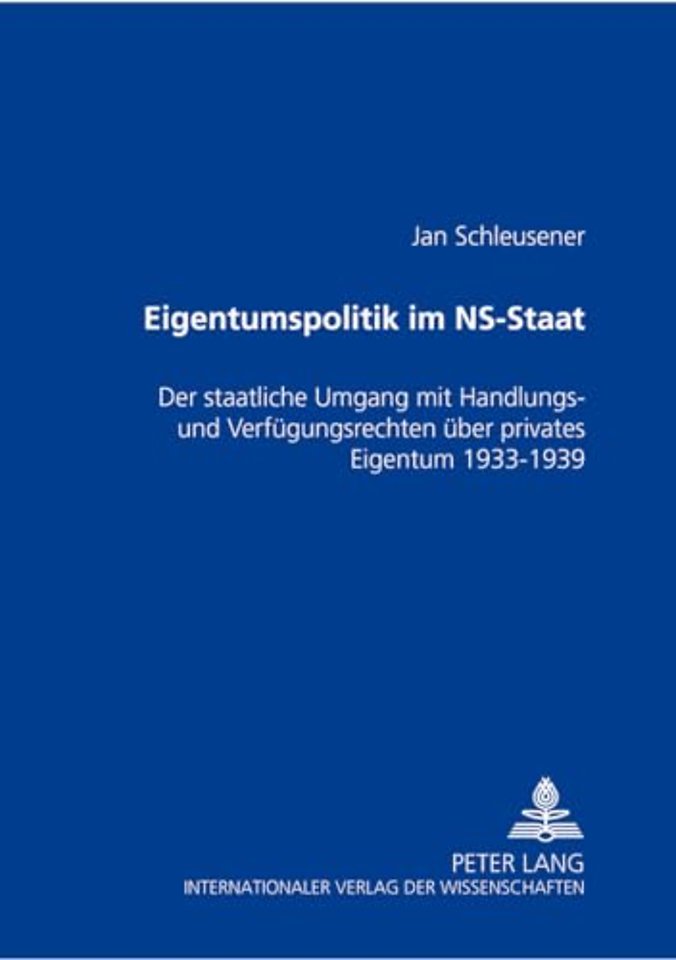 Eigentumspolitik Im Ns-Staat