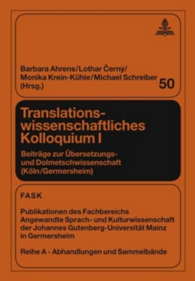 Translationswissenschaftliches Kolloquium I