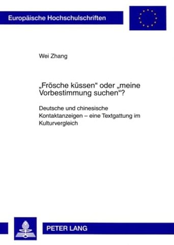 «Froesche kuessen» oder «meine Vorbestimmung suchen»?
