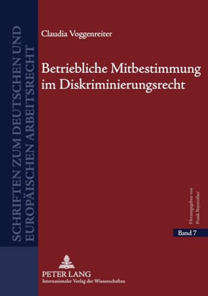 Betriebliche Mitbestimmung Im Diskriminierungsrecht