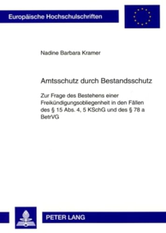 Amtsschutz Durch Bestandsschutz