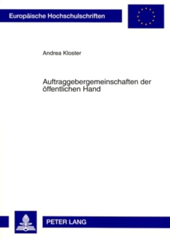 Auftraggebergemeinschaften Der Oeffentlichen Hand