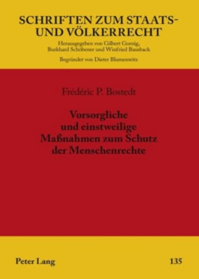 Vorsorgliche Und Einstweilige Massnahmen Zum Schutz Der Menschenrechte