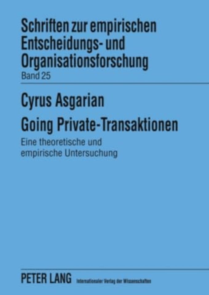 Going Private-Transaktionen